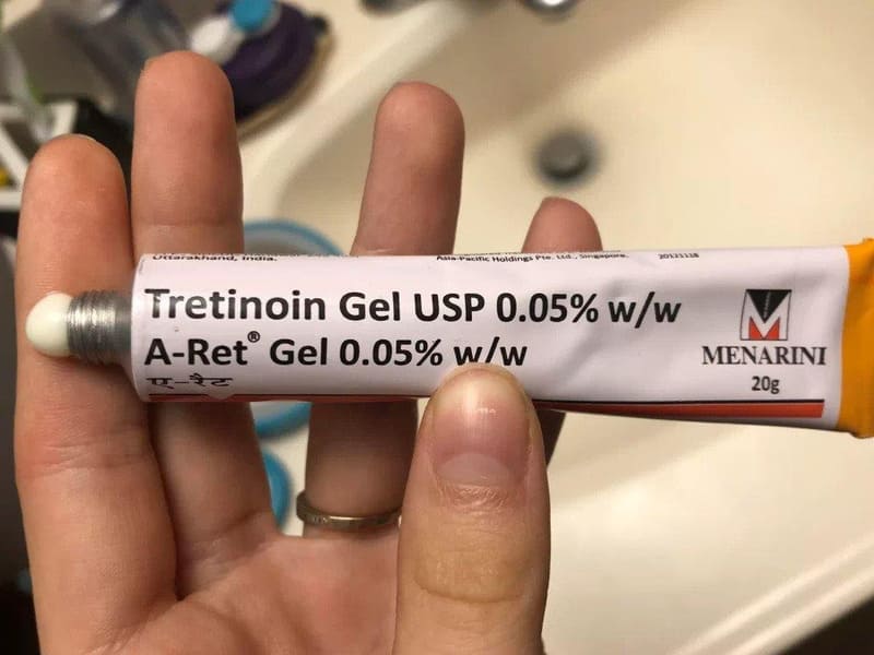 Kem trị mụn trắng da Tre Gel USP Aret 0.05%